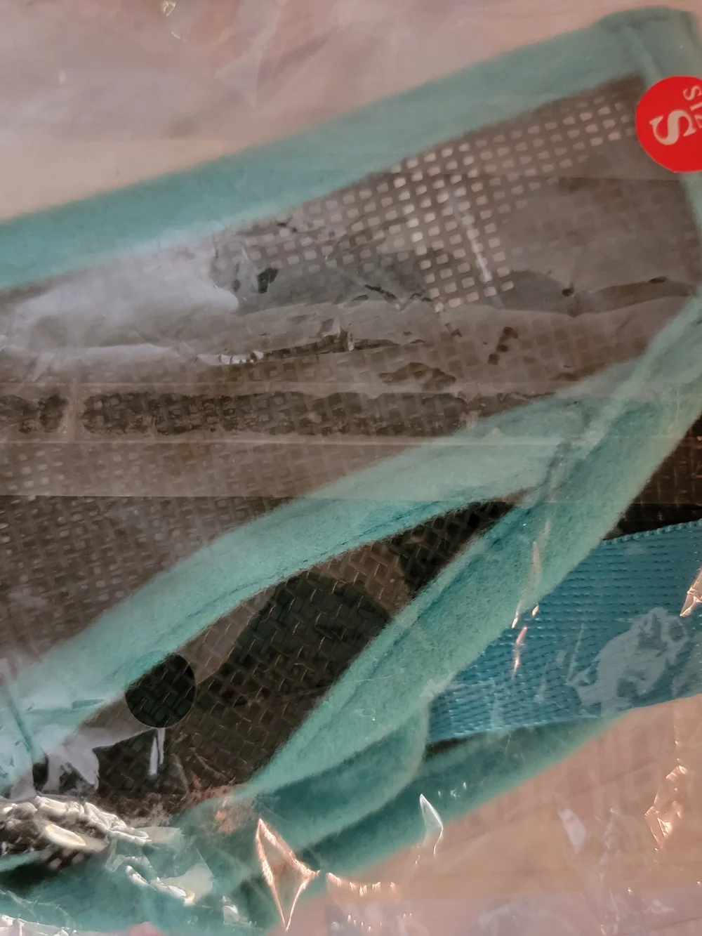 Adjustable Teal Mesh Dog Muzzle